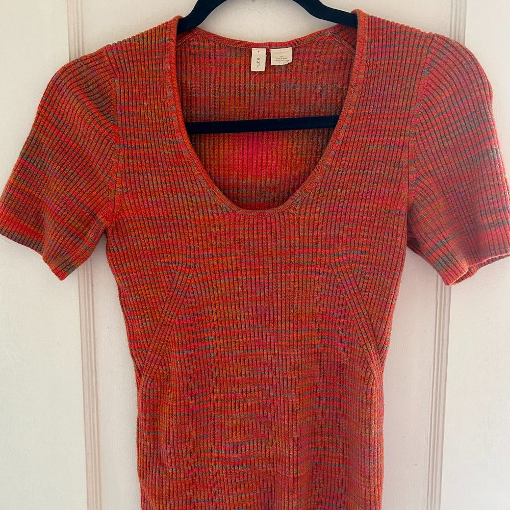 Pink Anthropologie Basic Tee